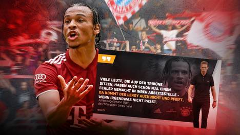Leroy Sané wird beim letzten Heimspiel des FC Bayern ausgepfiffen. Seine Auswechslung zur Halbzeit wird sogar mit Applaus bedacht. Gehen die Fans mit ihren Reaktionen zu weit?