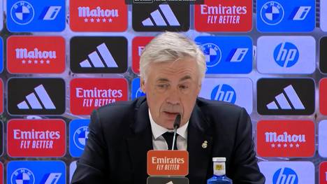 Real Madrid kassiert im Derbi madrileno in der Nachspielzeit den Ausgleichstreffer zum 1:1-Endstand. Trainer Carlo Ancelotti erklärt daraufhin spaßeshalber, dass er nicht viel von Fußball verstehe.