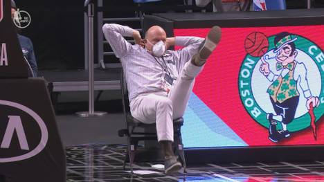 Wenn die Clippers spielen, dreht Steve Ballmer meist völlig am Rad. Der Klubeigentümer liefert beim Duell mit den Nets eine irre Show ab.