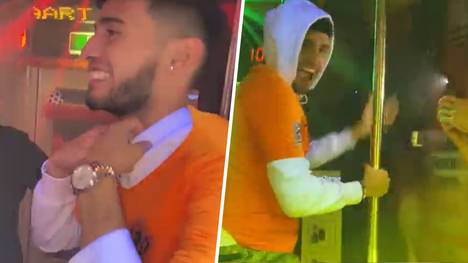 Für Ricardo Pepi ist das USA-WM-Aus kein Grund zur Traurigkeit: In den Niederlanden zieht er sich beim Feiern einfach ein Oranje-Trikot über.