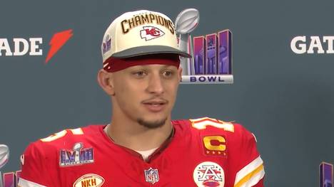 Frischgebackener Super-Bowl-Champ und MVP zugleich und dennoch hat er nicht genug: Patrick Mahomes denkt bereits an die nächste Saison, wenn die Chiefs den dritten Titel in Folge holen können.