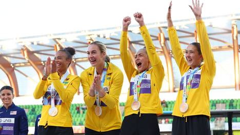 Bisher war die Leichtathletik-WM in Oregon aus deutscher Sicht eine Enttäuschung. Nun gelingt der Frauen Staffel über 4x100m der erste Erfolg für Team Deutschland