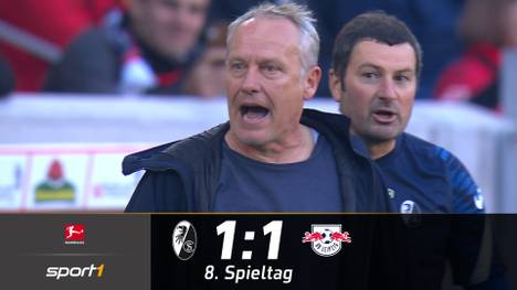 Strittige Elfmeterentscheidungen und viel Pech! Gegen RB Leipzig kommt der SC Freiburg nicht über ein 1:1 hinaus. Die Badener bleiben aber weiterhin als einzige Mannschaft in der Bundesliga ungeschlagen. 