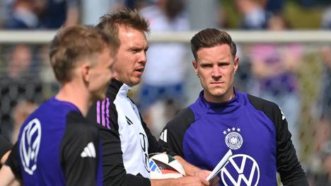 Marc-André ter Stegen ist nach Jahren als zweiter Torhüter des DFB-Teams, die neue Nummer eins. Bundestrainer Julian Nagelsmann spricht über mögliche Rücktrittsgedanken des Keepers, vor seiner Beförderung.