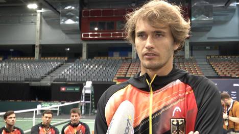 Der deutsche Tennisspieler Alexander Zverev spricht kurz vor dem Davis Cup-Auftakt morgen in Trier gegen die Schweiz im SPORT1-Exklusivinterview. 