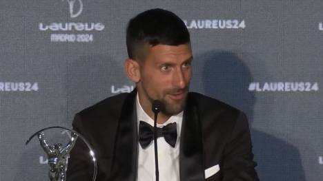 Novak Djokovic adelt bei den Laureus World Sports Awards seinen Kollegen Rafael Nadal. Der Serbe wünscht sich nochmal ein Spiel gegen den Spanier.
