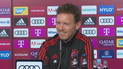 Bayern-Trainer Julian Nagelsmann spricht über die legendäre Pressekonferenz von Giovanni Trapattoni.