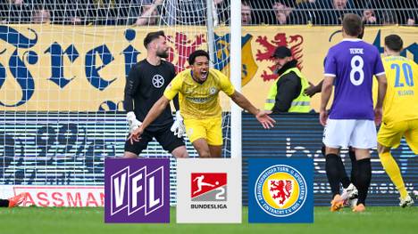 Braunschweig holt einen klaren Auswärtssieg in Osnabrück. Die Eintracht verschafft sich damit etwas Luft im Abstiegskampf, wogegen die Hoffnung beim VfL nun fast erloschen ist.