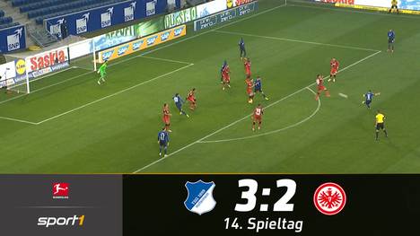 Die TSG Hoffenheim feiert mit einem 3:2-Erfolg gegen Eintracht Frankfurt den fünften Heimsieg in Folge. Beide Teams unterhalten mit spektakulären Toren.
