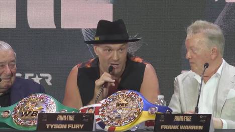 Vor dem Kampf der beiden Boxer dankt Tyson Fury Gott für den Sieg, den er gegen Alexander Usyk "bereits errungen" hat.