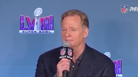 NFL-Commissioner Roger Goodell wies Verschwörungen zurück, wonach die Liebesbeziehung zwischen Taylor Swift und Travis Kelce nur vorgetäuscht sei und empfindet diese als absoluten Unsinn.