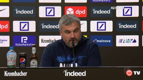 Nach der Niederlage bei Eintracht Frankfurt äußert sich Schalke-Trainer Thomas Reis zur Situation seiner Mannschaft.