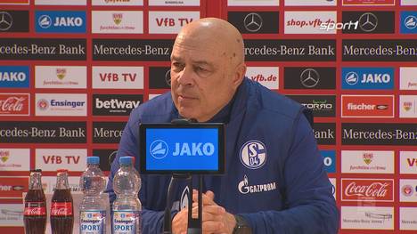 Mehrere Führungsspieler von Schalke 04 haben angeblich die Ablösung von Christian Gross gefordert. Nach dem Spiel gegen den VfB Stuttgart reagiert der Cheftrainer auf das Chaos.