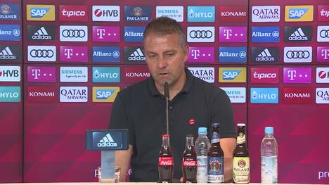 Vor dem Spiel gegen Borussia Mönchengladbach plagen Hansi Flick Personalsorgen. Der Coach gibt Auskunft über den Stand der Spieler, lässt sich für Samstag aber nicht in die Karten schauen.