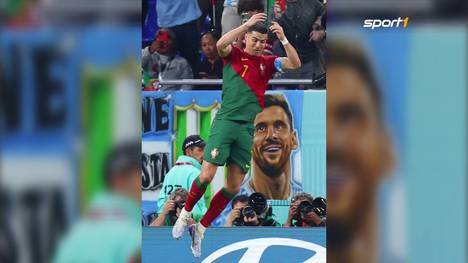Alle Augen waren bei dem Auftakt-Spiel von Portugal auf Cristiano Ronaldo gerichtet. Der ehemalige United-Spieler sorgte für einen neuen Rekord - und sorgt für ein besonderes Foto. 