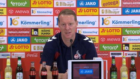 Nach dem Remis des 1. FC Köln gegen den 1. FSV Mainz 05 spricht Köln-Trainer Timo Schultz über die Schiedsrichter.