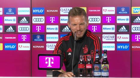 Stefan Effenberg wird neuer Botschafter des FC Bayern. Auf der Pressekonferenz sorgt Julian Nagelsmann mit dieser kuriosen Effe-Anekdote daraufhin für Lacher.