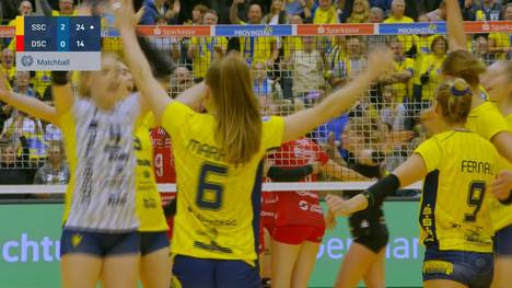 Der SSC Palmberg Schwerin ist in der Volleyball-Bundesliga der Frauen weiter nicht zu stoppen. Den direkten Verfolger und Tabellenzweiten aus Dresden schicken sie glatt mit 3:0 nach Hause.