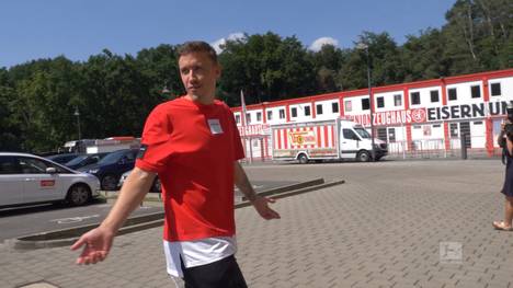 Max Kruse hat das spielfreie Wochenende in der Fußball-Bundesliga genutzt. Bei der Fernseh-Show „Schlag den Star“ besiegte der Stürmer von Union Berlin TV-Moderator Steven Gätjen. 
