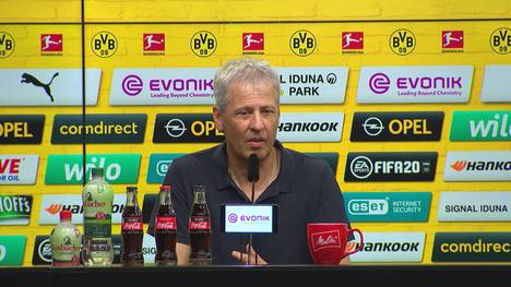 Borussia Dortmund schließt die Spielzeit mit einer 0:4-Heimpleite gegen Hoffenheim ab. Mit der Saison zeigt sich BVB-Coach Lucien Favre aber grundsätzlich zufrieden.