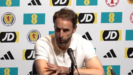 England-Trainer Gareth Southgate schwärmt auf der Pressekonferenz nach dem Sieg gegen Schottland von Jude Bellingham - und lobt den ehemaligen BVB-Star in den höchsten Tönen.