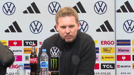 Bundestrainer Julian Nagelsmann spricht über die Torwart-Situation in der deutschen Nationalmannschaft und den verletzten Marc-André ter Stegen.