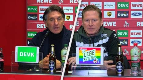 Beim Spiel zwischen dem 1. FC Köln und Hertha BSC schleudert Berlins Cunha FC-Trainer Gisdol eine Beleidigung entgegen. Die Trainer äußern sich zur Aufreger-Szene.