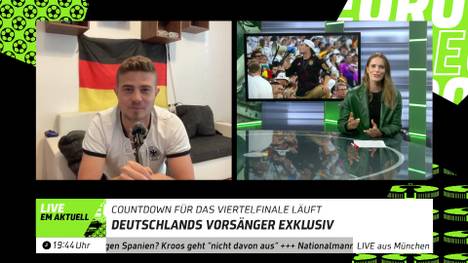 Der Vorsänger Bengt Kunkel der Nationalmannschaft verrät bei SPORT1, wie er die Stimmung den DFB-Fans wieder nahe gebracht hat. 