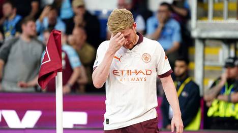 Manchester City muss vermutlich längere Zeit ohne Starspieler Kevin De Bruyne auskommen. Wieder macht der Oberschenkel Probleme.