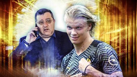 Erling Haalands Berater Mino Raiola soll bei einem möglichen Wechsel seines Schützlings eine irre Summe erhalten. Für die Bundesliga dürfte das zu viel des Guten sein.
