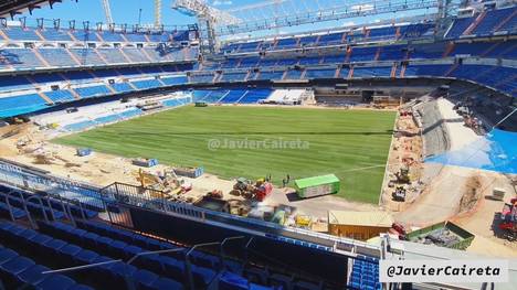Real Madrid baut seinen Fußballtempel um. Die Arbeiten am neuen Estadio Santiago Bernabéu laufen auf Hochtouren.