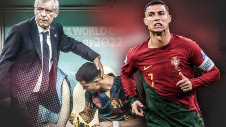 Gegen die Schweiz stand Cristiano Ronaldo erstmals bei einer WM nicht in der Startelf der Portugiesen.