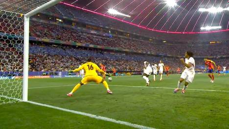 Im ersten Halbfinale bei der UEFA EURO 2024 zwischen Spanien und Frankreich setzt sich die Furia Roja mit 2:1 durch und steht somit im EM-Finale. 