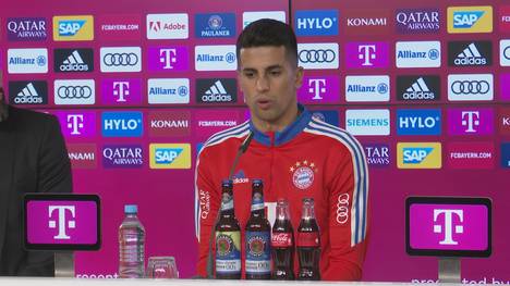 Joao Cancelo wurde offiziell beim FC Bayern München vorgestellt. Bei einer Pressekonferenz erklärt er, warum er zu gewechselt ist.