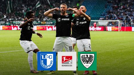 Münster feiert einen Kantersieg bei Aufstiegsaspirant Magdeburg. Die Preußen klettern damit auf den Relegationsplatz.