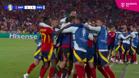 Im Achtelfinale der UEFA EURO 2024 schlägt Spanien Georgien souverän mit 4:1. Damit treffen die Spanier im Viertelfinale auf das DFB-Team. 