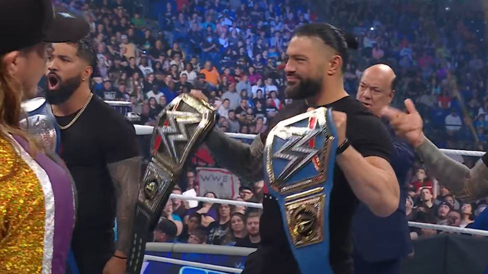 Bei WWE Friday Night SmackDown wird der Tag-Team-Titelvereinigungskampf zwischen RK-Bro und den Usos fixiert - Riddle rächt sich dabei auch an Roman Reigns...