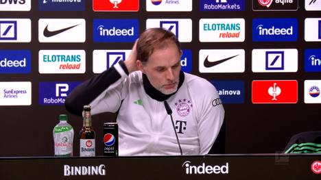 Der FC Bayern verliert mit 1:5 gegen Frankfurt. Trainer Thomas Tuchel versucht nach dem Spiel zu erklären, wie es zu der Niederlage kam. 