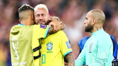 Neymar und Co. weinen nach dem WM-Aus von Brasilien gegen Kroatien bittere Tränen.