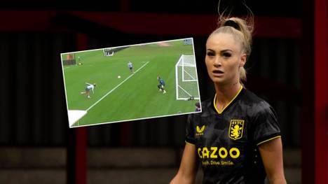 Aston-Villa-Spielerin Alisha Lehmann hat im Training ein wunderschönes Rabona-Tor erzielt, das Internet dreht bei dem Kunstschuss der Fußball-Influencerin durch. 
