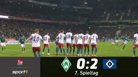 Der Hamburger SV hat das Nordderby für sich entschieden. Für die kurioseste Szene des Abends sorgte Werders Mitchell Weiser.