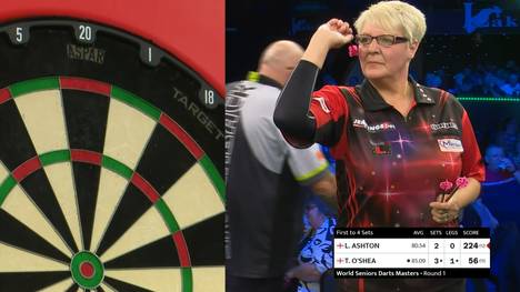 Lisa Ashton muss beim World Seniors Darts Masters bereits nach ihrem Auftaktmatch die heimreise antreten. Gegen Tony Tony O’Shea verliert die 51-jährige mit 2:4.