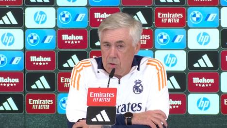 Auf der Pressekonferenz gibt Real Madrids Trainer Carlo Ancelotti ein Update zu den Verletzungen von Vinicius Junior und David Alaba. Die Nachricht dürfte alle Real-Fans freuen.