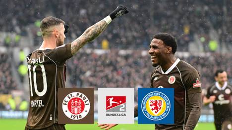 Der FC St. Pauli hat eine Woche vor dem Duell mit Verfolger Holstein Kiel formstarke Braunschweiger besiegt. Gegen die Löwen setzte sich der Tabellenführer knapp durch - und das in Unterzahl.