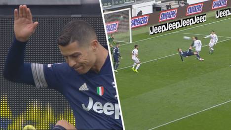 Juventus verliert überraschend im eigenen Stadion gegen Provinzklub Benevento Calcio. Cristiano Ronaldo verzweifelt am gegnerischen Keeper.