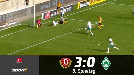 Der SV Werder Bremen muss nach der Derbypleite gegen den HSV den nächsten Nackenschlag hinnehmen. Beim 0:3 in Dresden zeigt Bremen eine desolate Vorstellung.