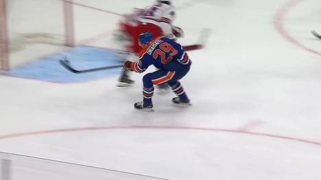 Was eine Partie! Und mittendrin unser deutscher NHL-Star Leon Draisaitl, der mit seinen Edmonton Oilers über die New York Rangers hinwegfegt.