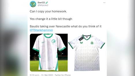 Newcastle United wird ab der kommenden Saison in weiß-grünen Auswärtstrikots auflaufen, die starken Assoziationen an Saudi-Arabien wecken. Das sorgt bei vielen Fans für Aufregung. 