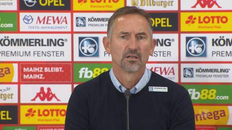Zuerst der Streik, dann die Niederlage: Mainz 05 hat eine turbulente Woche hinter sich. Mainz-Coach Beierlorzer will von einem wachsenden Druck an seiner Person nichts wissen.