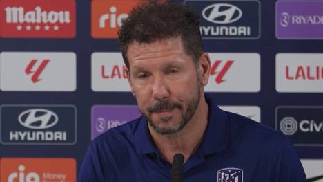 Diego Simeone, Coach von Atletico Madrid, äußert sich zu dem Kuss-Eklat des spanischen Verbandspräsidenten Luis Rubiales.